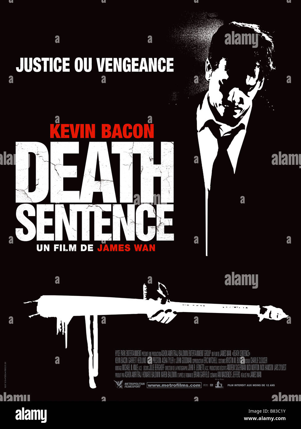 Death Sentence Death Sentence 07 Usa Affiche Poster Kevin Bacon Director James Wan Stock Photo Alamy
