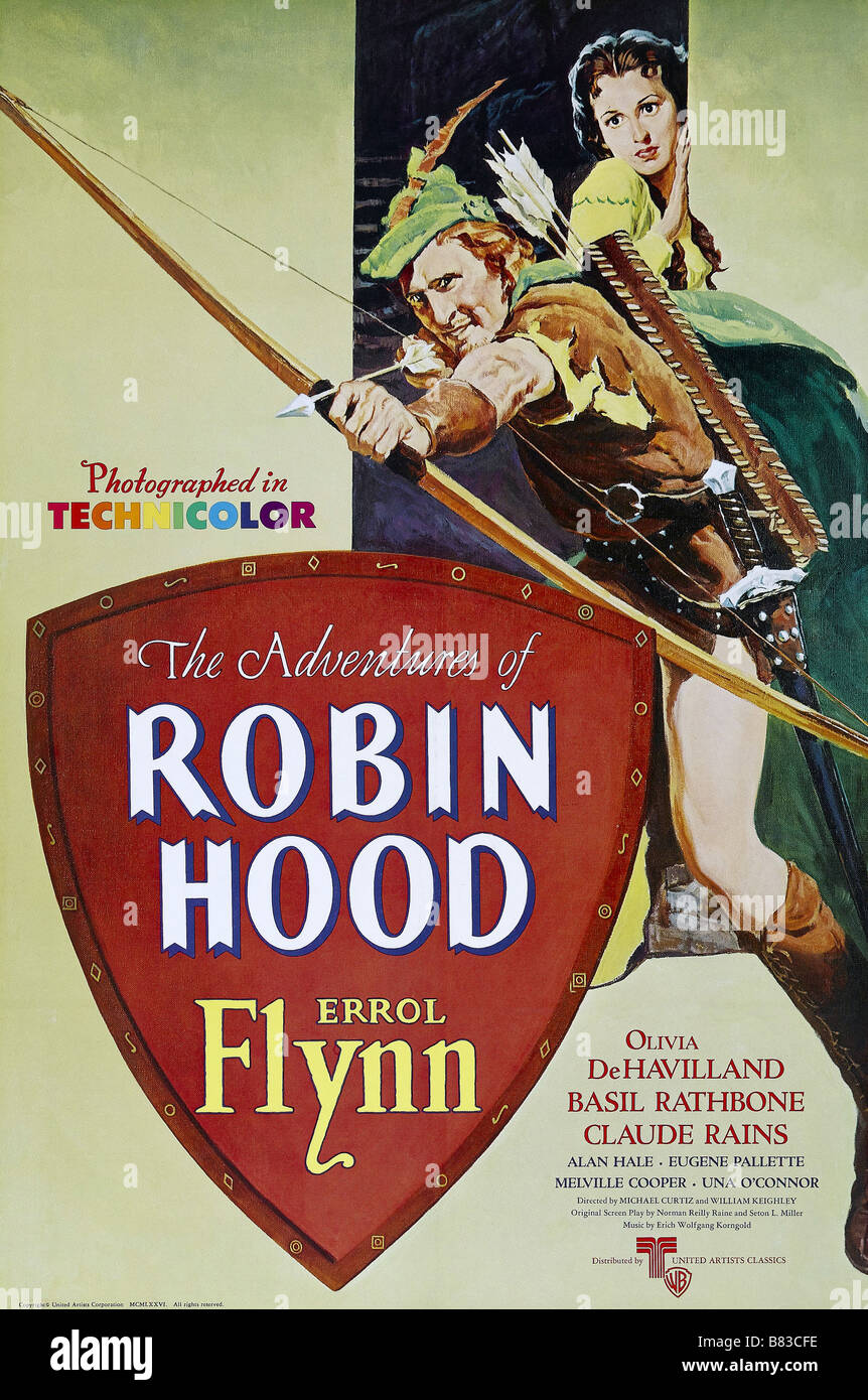 The Adventures of Robin Hood Year 1938 USA Errol Flynn Director Michael Curtiz, William