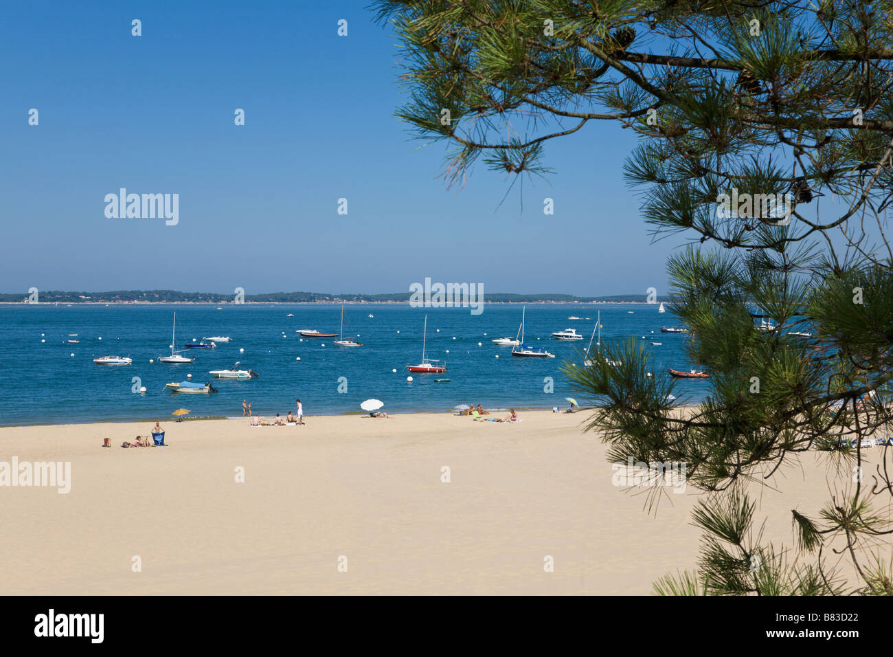 Beach, Arcachon, Gironde, France Stock Photo