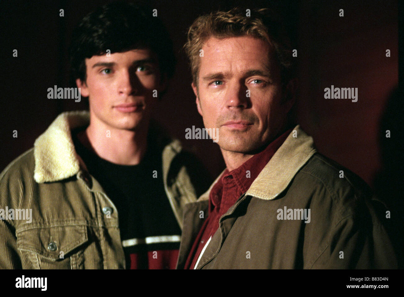 Smallville TV Series 2001 - 2011 USA 2001 Season 1, Episode 5 : Cool Director : James A. Contner John Schneider, Tom Welling Stock Photo