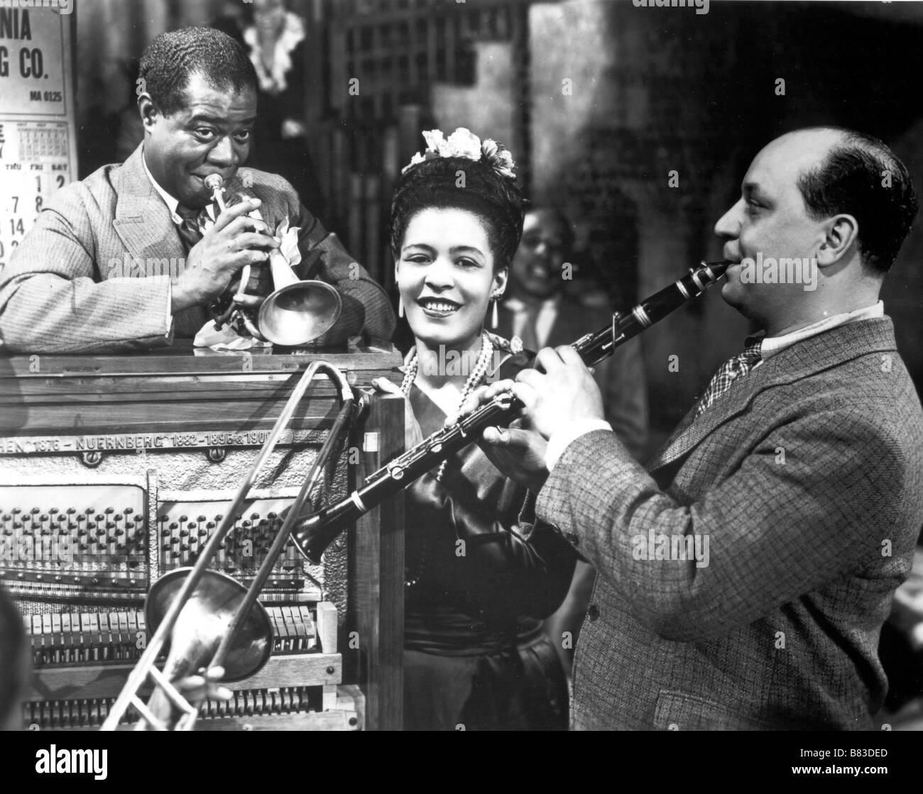 Nouvelle-Orléans New Orleans  Year: 1947 - . USA Louis Armstrong, Billie Holiday, Woody Herman.  Director: Arthur Lubin. Stock Photo