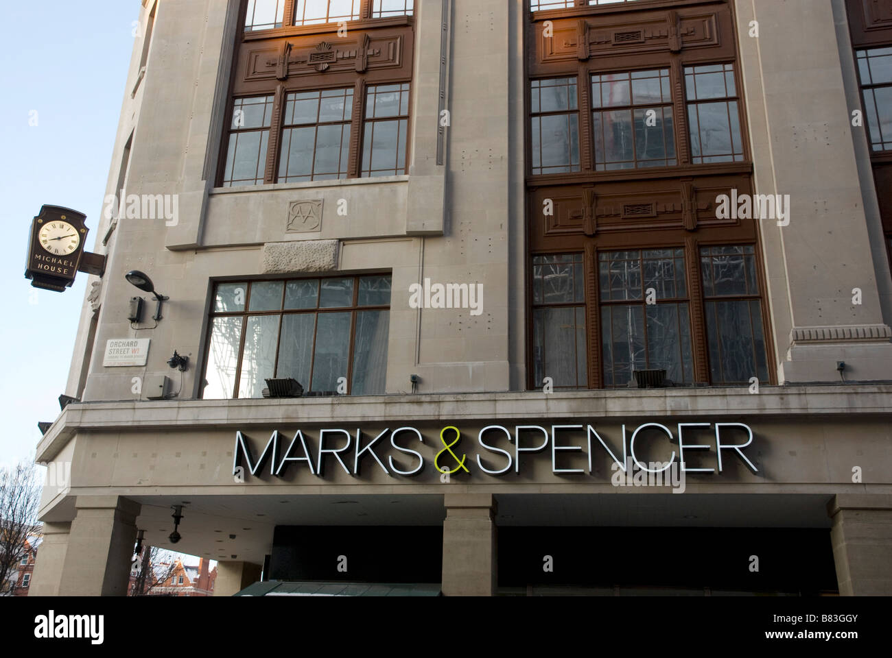 M&S Baker Street store, London, Michael House Stock Photo
