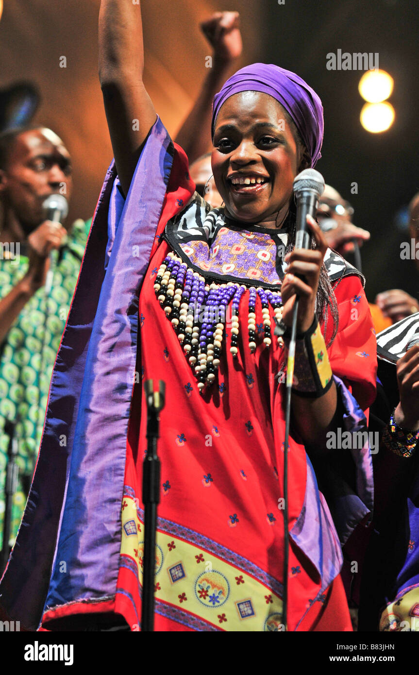 The Soweto Gospel Choir perform at a concert in London Stock Photo Alamy