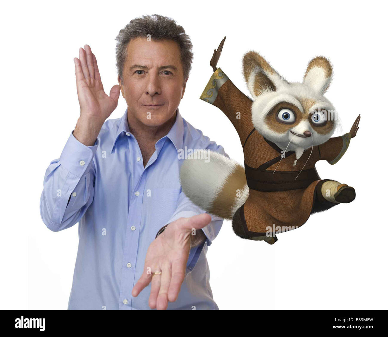 Dustin Hoffman voices Shifu in Kung Fu Panda  Year: 2008 - USA  Director: Mark Osborne, John Stevenson  Animation Stock Photo
