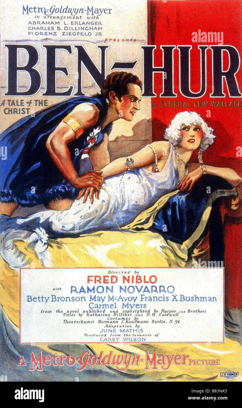 Ben-Hur: A Tale of the Christ  Year: 1925 USA Director: J.J. Cohn Fred Niblo American poster Stock Photo