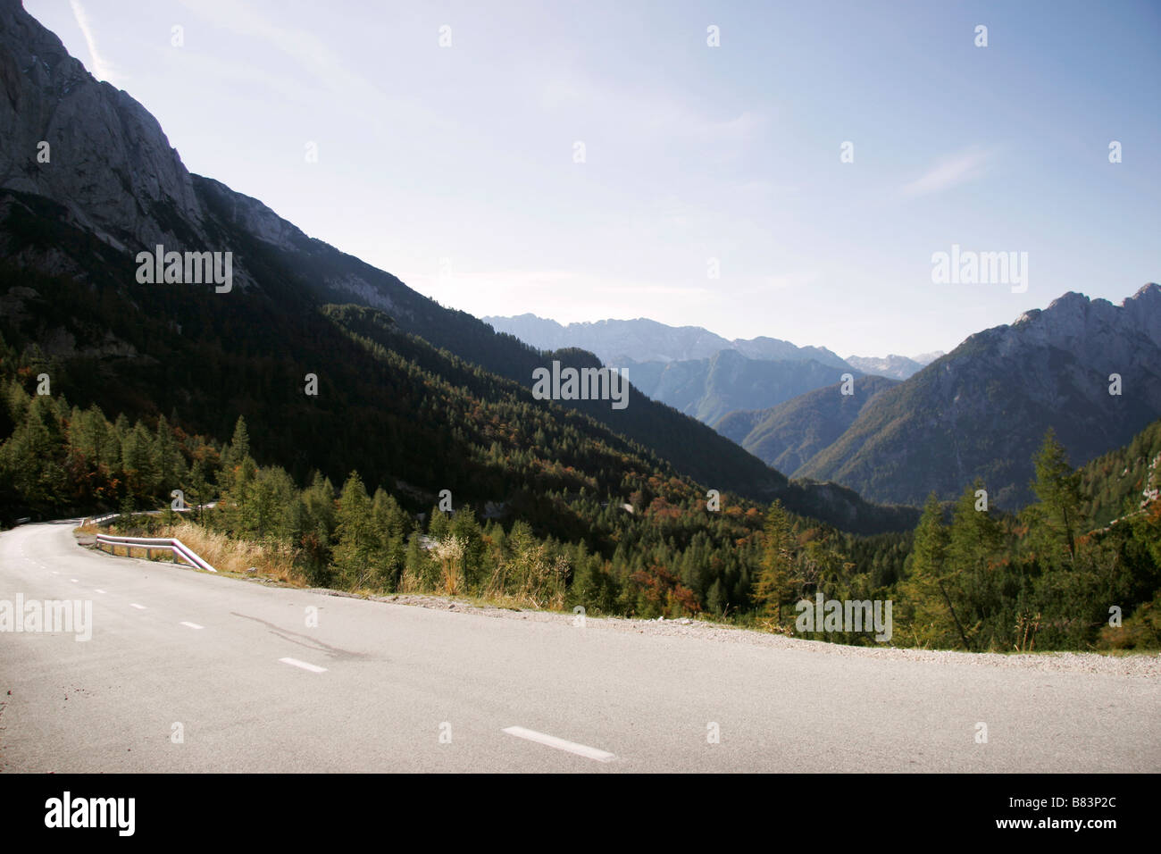 Vrsic Pass Road A High Mountain Pass Across The Julian Alps In vrsic-pass-road-a-high-mountain-pass-across-the-julian-alps-in
