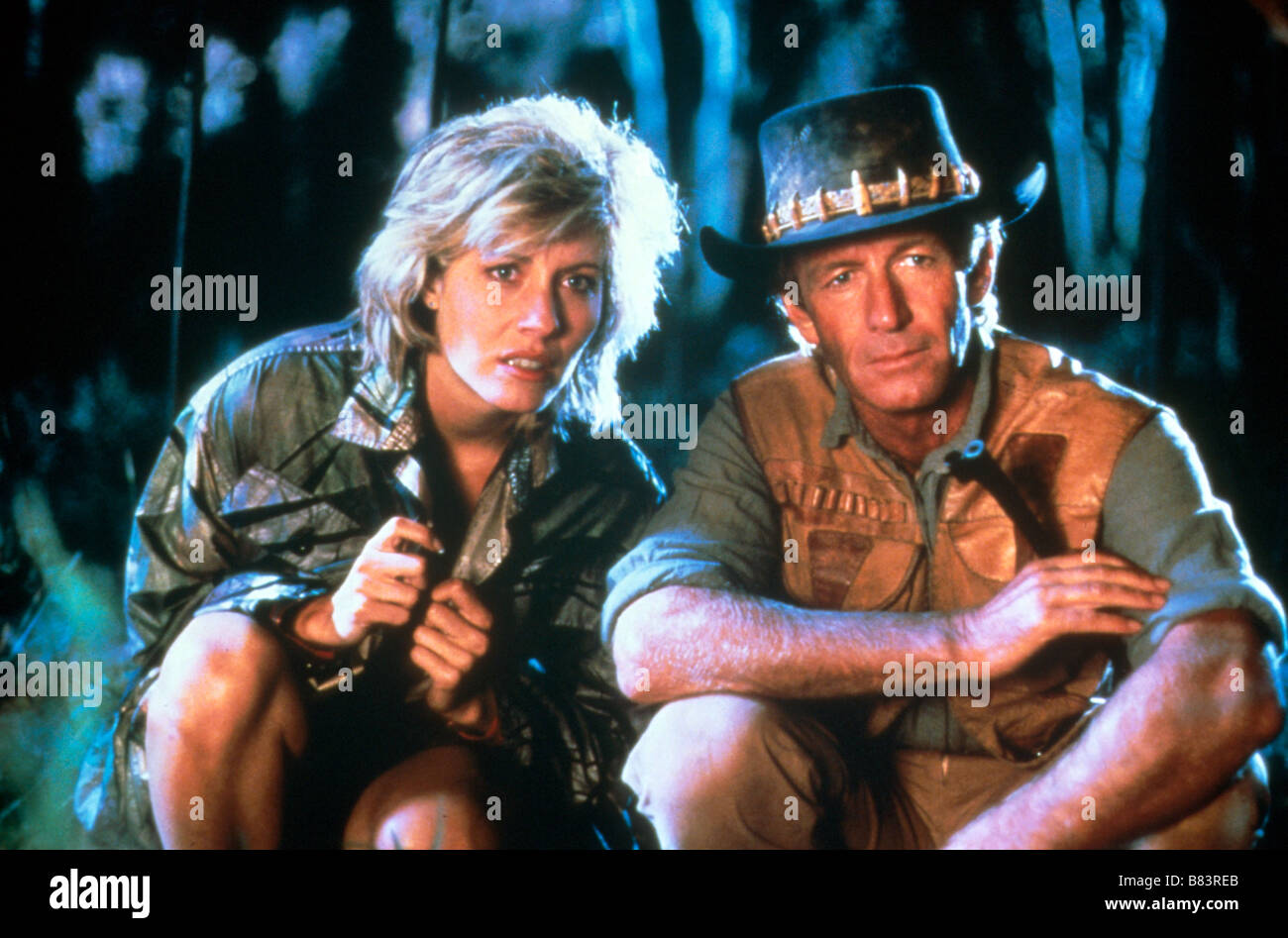 Crocodile Dundee  Year: 1986 - Australia Director: Peter Faiman Linda Kozlowski , Paul Hogan Stock Photo