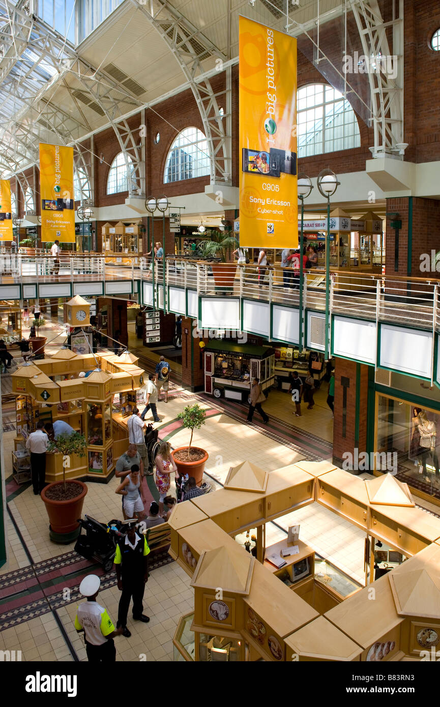 Interior view of Alfred Mall at Victoria and Alfred Waterfront Cape Town South Africa Stock Photo