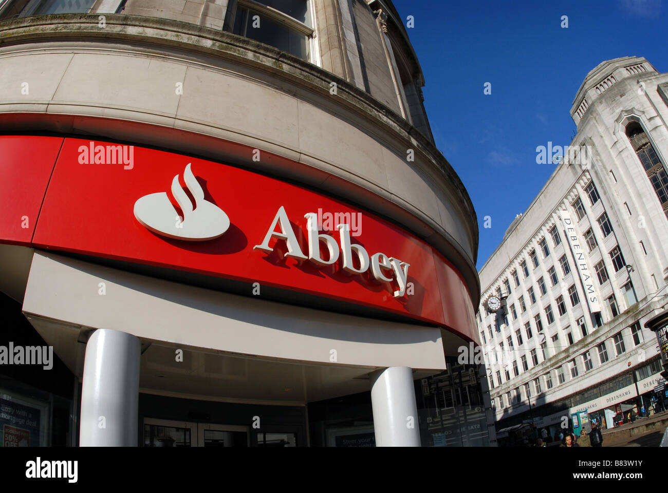 Abbey National Bank Stock Photo