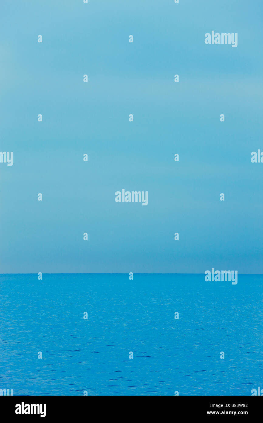 Blue sea and sky Stock Photo - Alamy