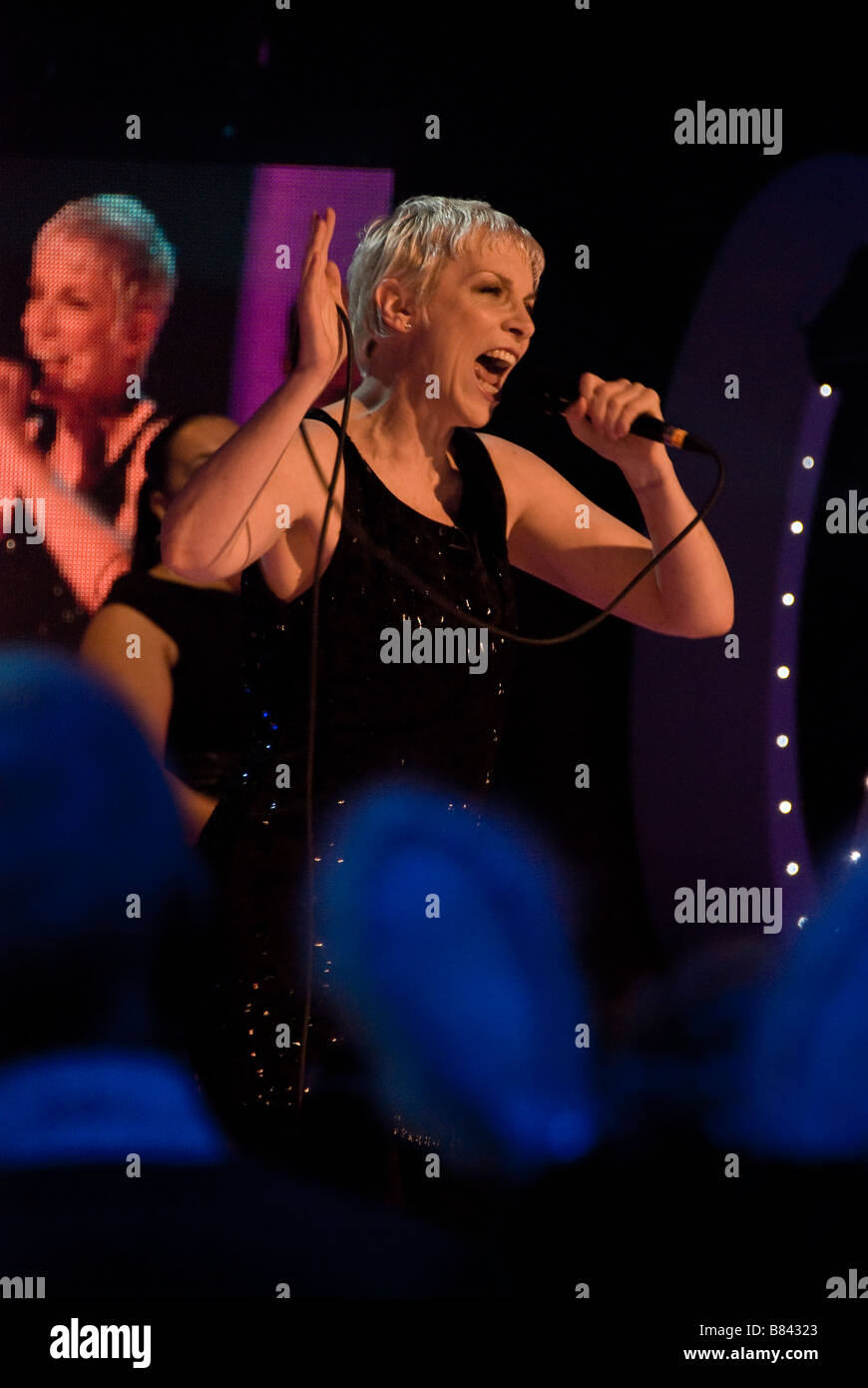 Annie Lennox performs on stage Stock Photo