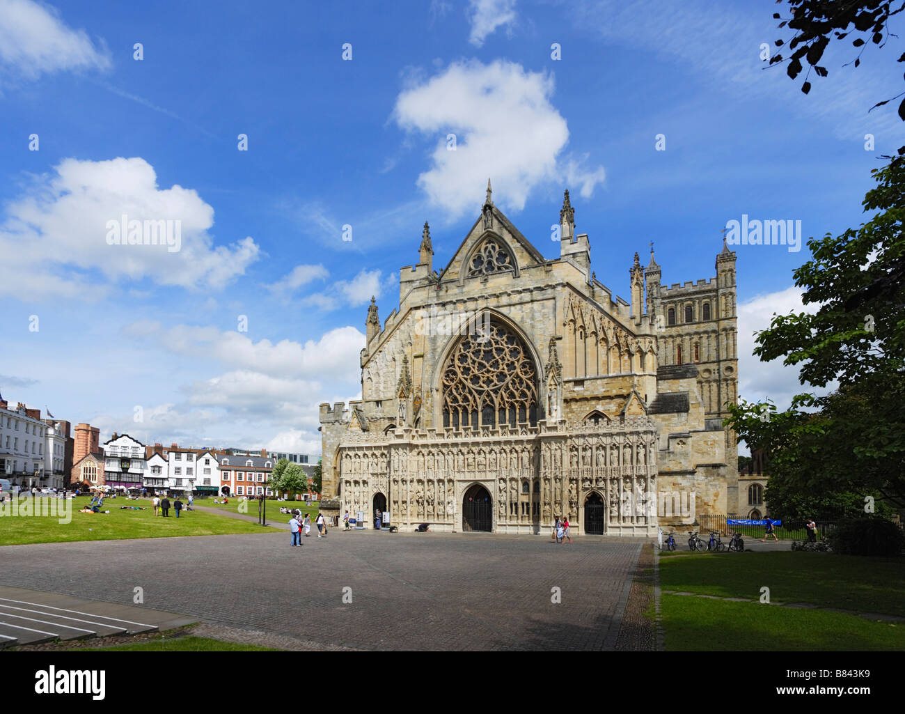 Exeter Cathedral Exeter Devon England United Kingdom Stock Photo - Alamy
