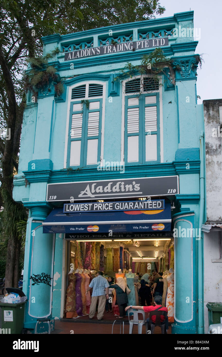 Johor Bahru Malaysia Malay Malaysian old  town city centre shop Stock Photo