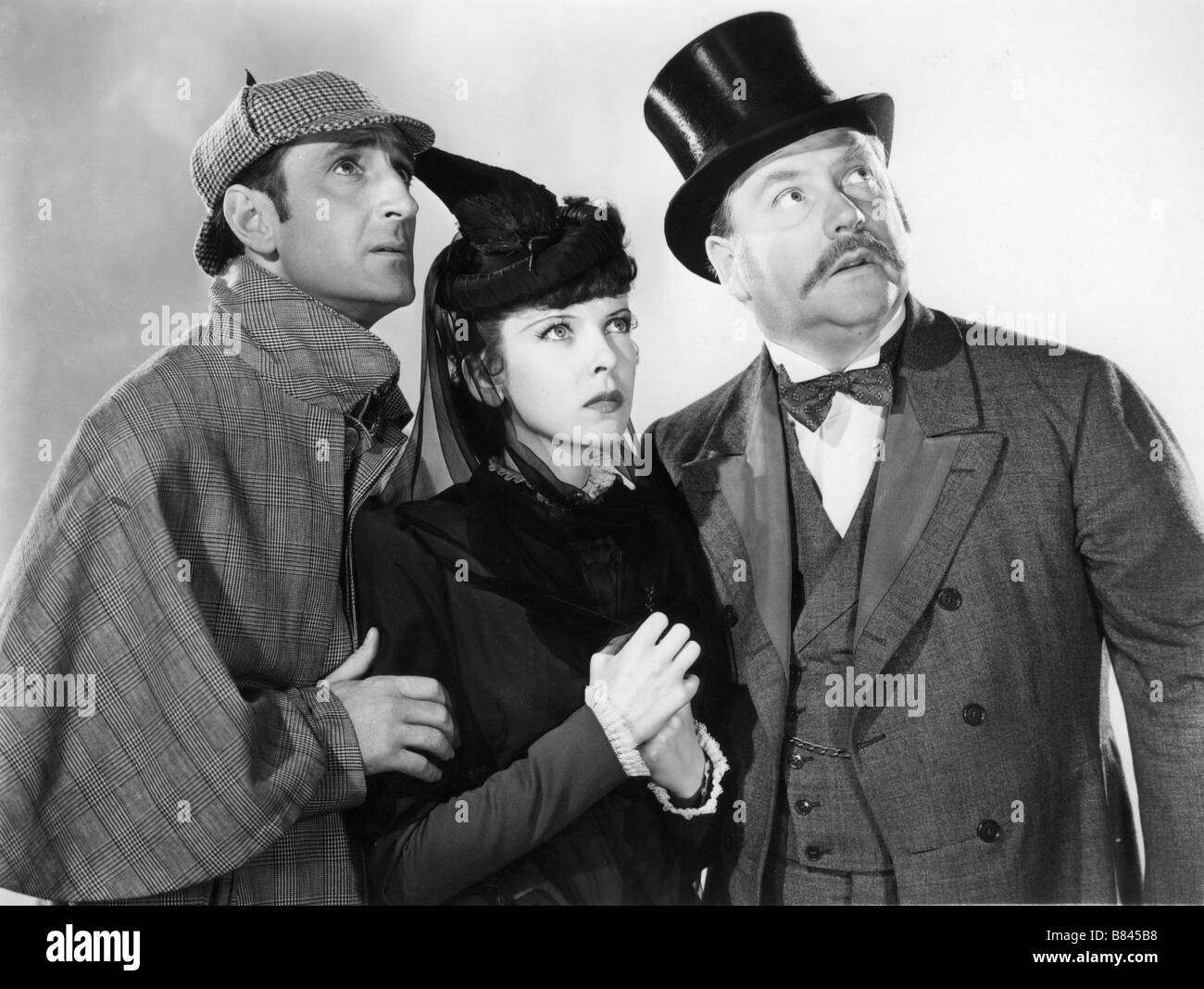 The Adventures of Sherlock Holmes  Year : 1939 - USA Basil Rathbone , Ida Lupino , Nigel Bruce Director: Alfred L. Werker Stock Photo