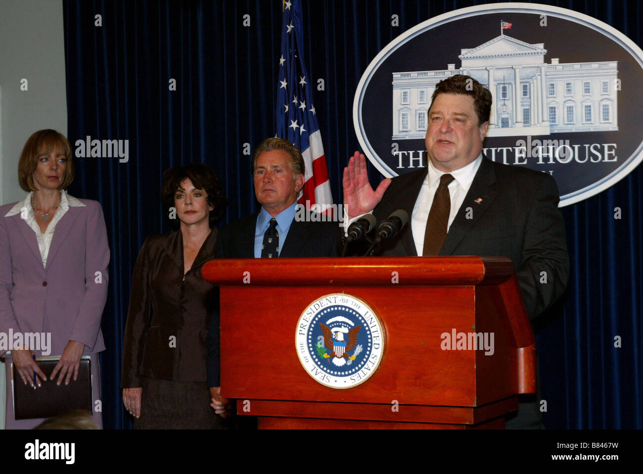 The West Wing TV Series 1999 - 2006 USA Allison Janney, Stockard Channing, Martin Sheen, John Goodman Stock Photo