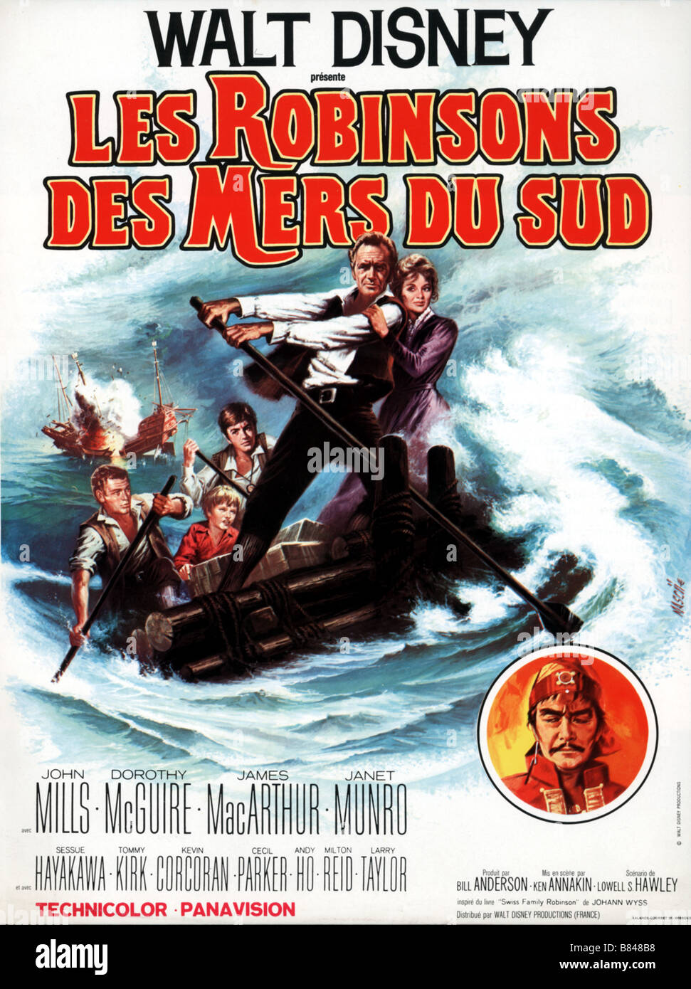 Swiss Family Robinson  Year : 1960 USA Director: Ken Annakin Movie poster (Fr) Stock Photo