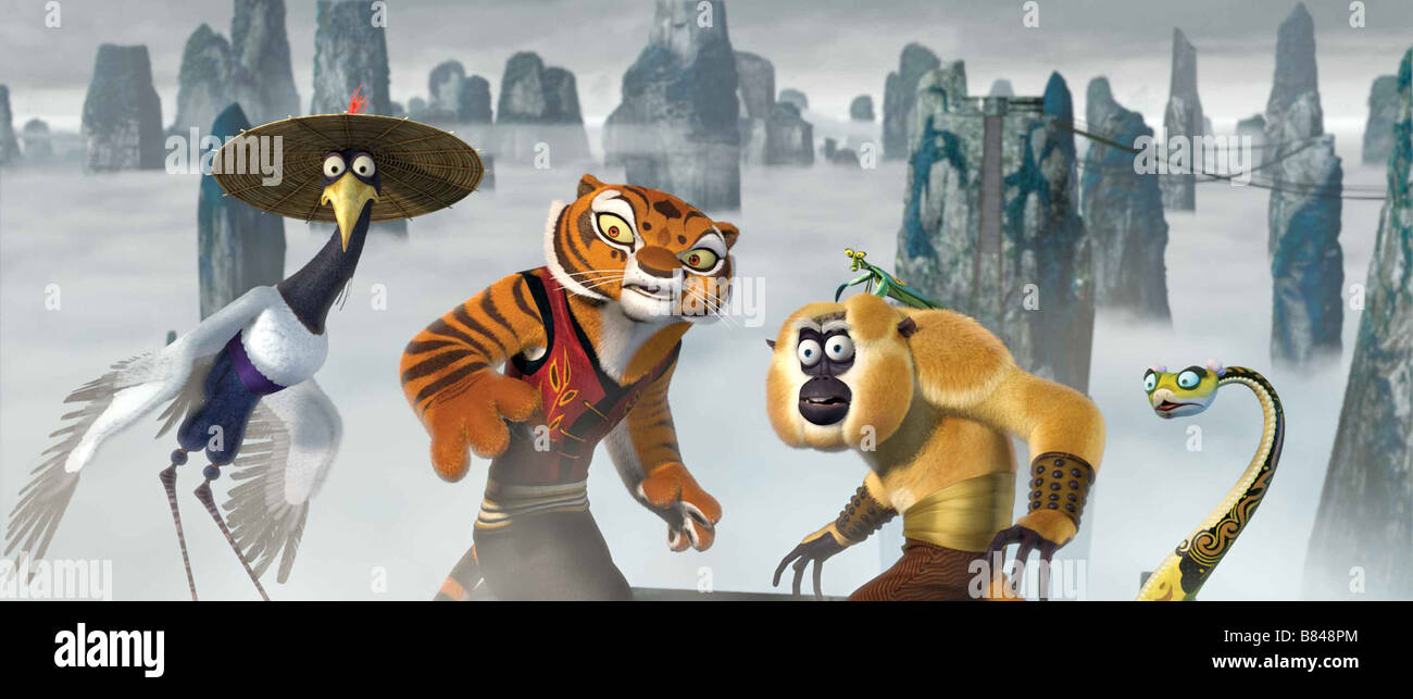 Kung Fu Panda  Year: 2008 - USA Director: Mark Osborne, John Stevenson  Animation Stock Photo