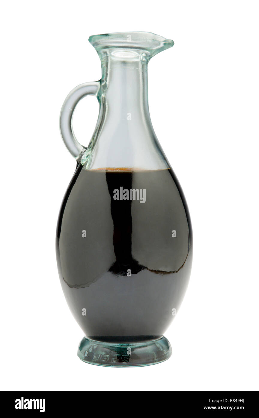 Bottle of Balsamic vinegar Stock Photo