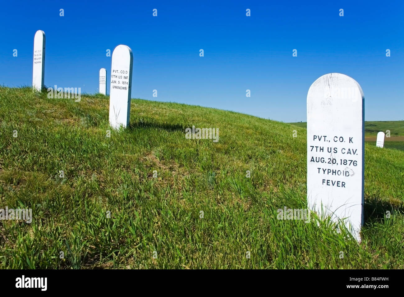 Post Cemetery in Fort Lincoln State Park, Mandan, North Dakota, USA