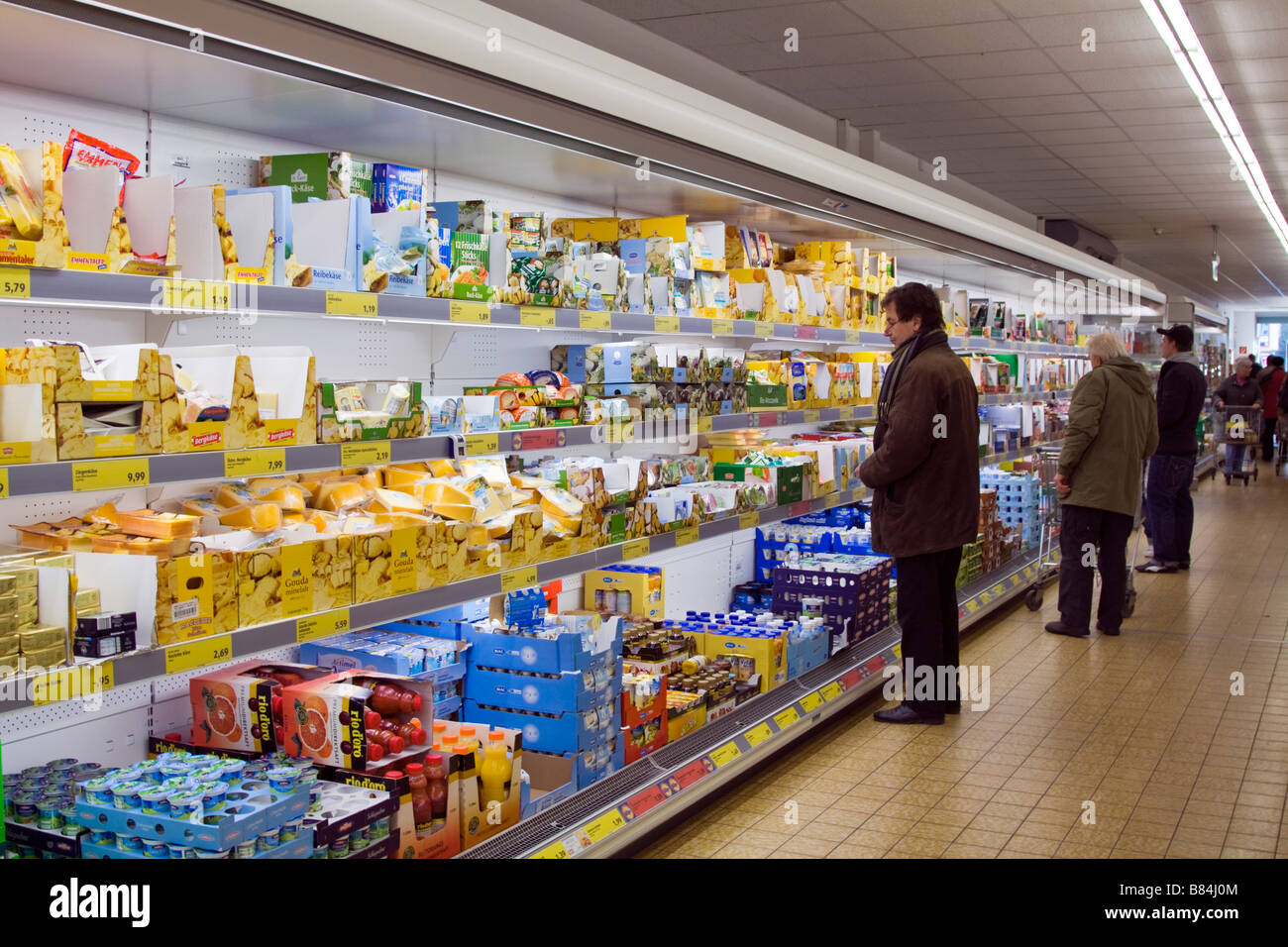Aldi Discount Supermarket - Mönchengladbach - Germany Stock Photo