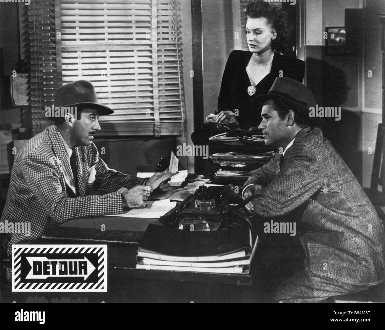 Detour Detour (1945) USA Roger Clark, Ann Savage, Tom Neal  Director: Edgar G. Ulmer Stock Photo