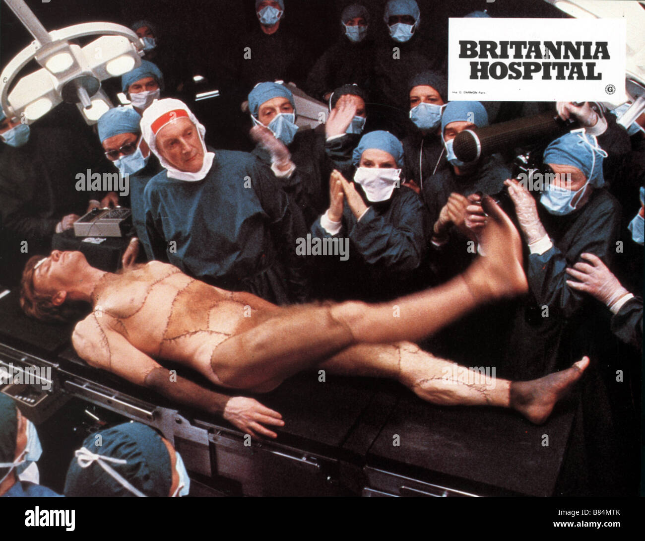 Britannia Hospital Year: 1982 - UK Director: Lindsay Anderson Malcolm McDowell, Graham Crowden Stock Photo
