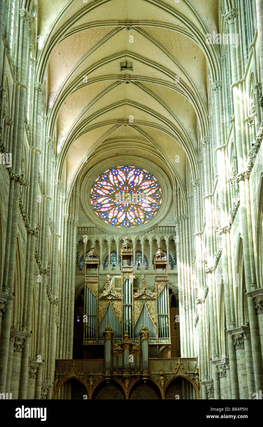 Amiens Cathedral France Cathedrale Notre-Dame d'Amiens Stock Photo - Alamy