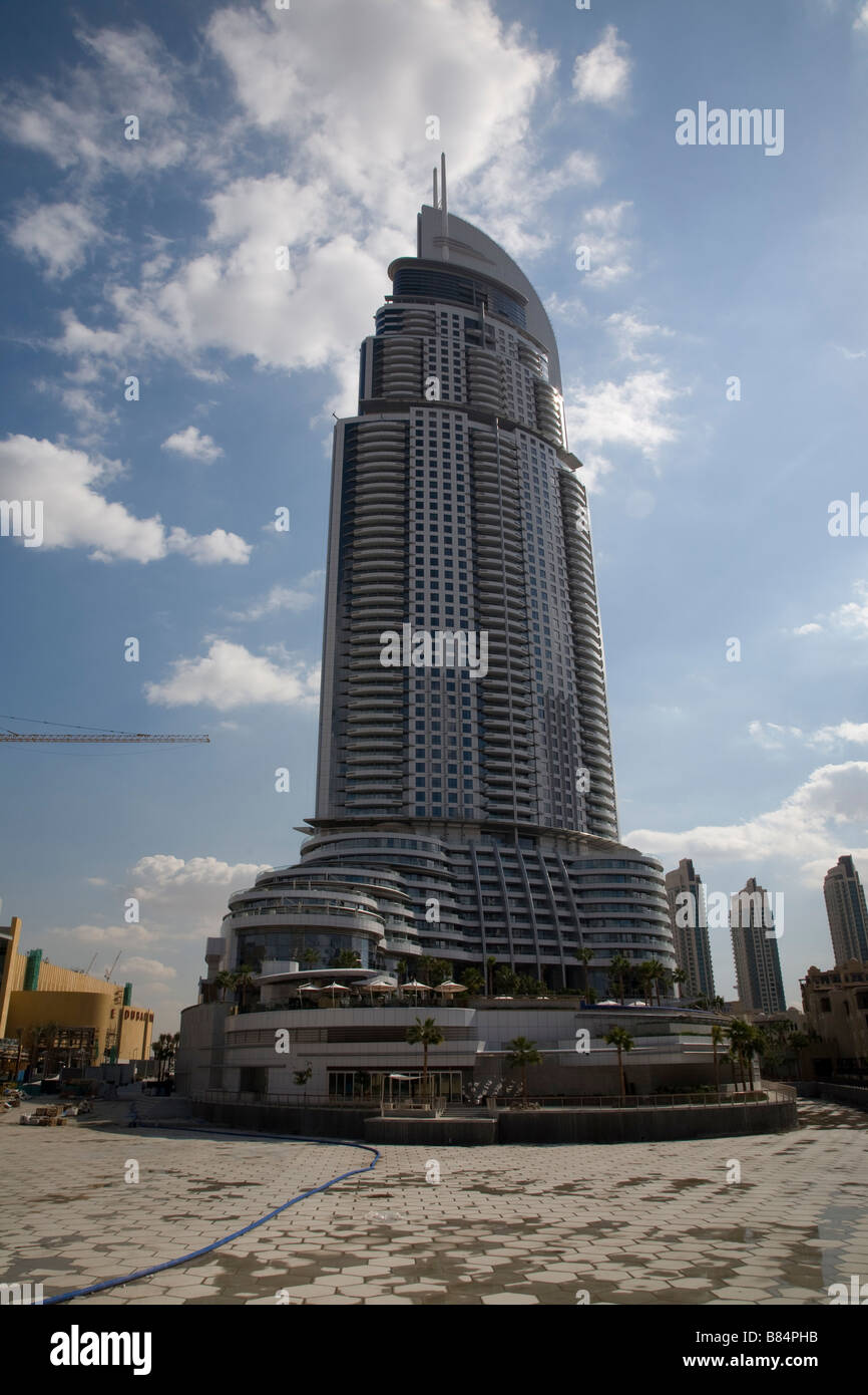 Burj Dubai UAE Worlds Tallest Building Complex Stock Photo