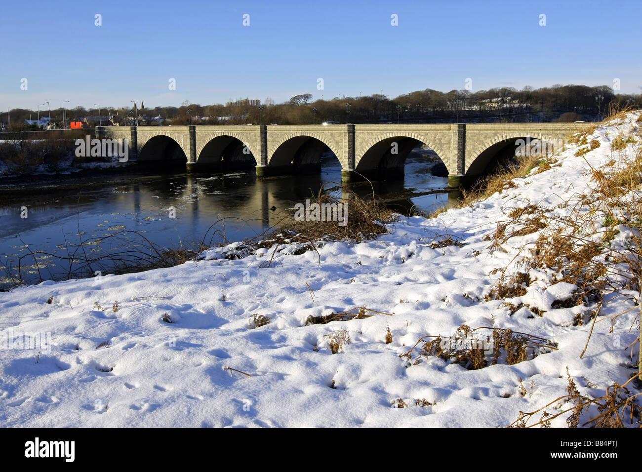 Bridge of Don at Donmouth over the River Don in the city of Aberdeen