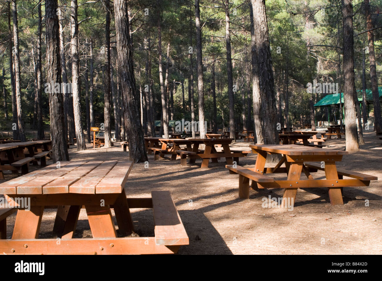 Camping place in Troodos mountains, South Cyprus Stock Photo Alamy