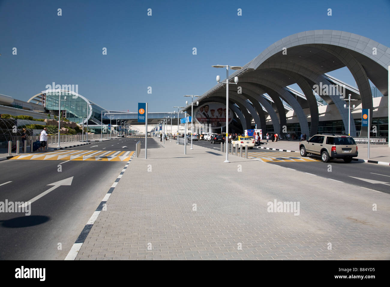 New Emirates Terminal 3 three Dubai Airport UAE Stock Photo
