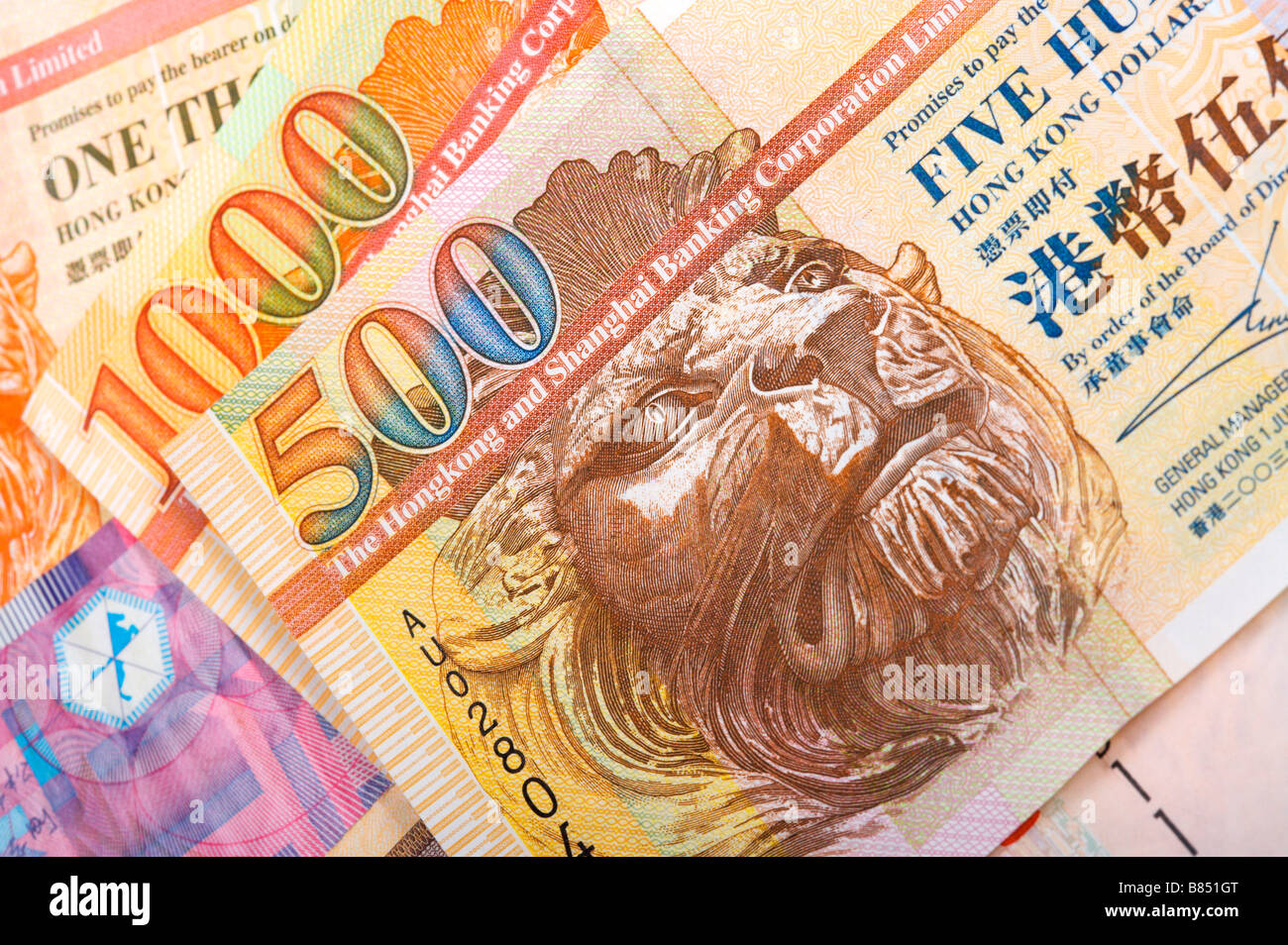 Hong Kong Paper Currency Stock Photo - Alamy