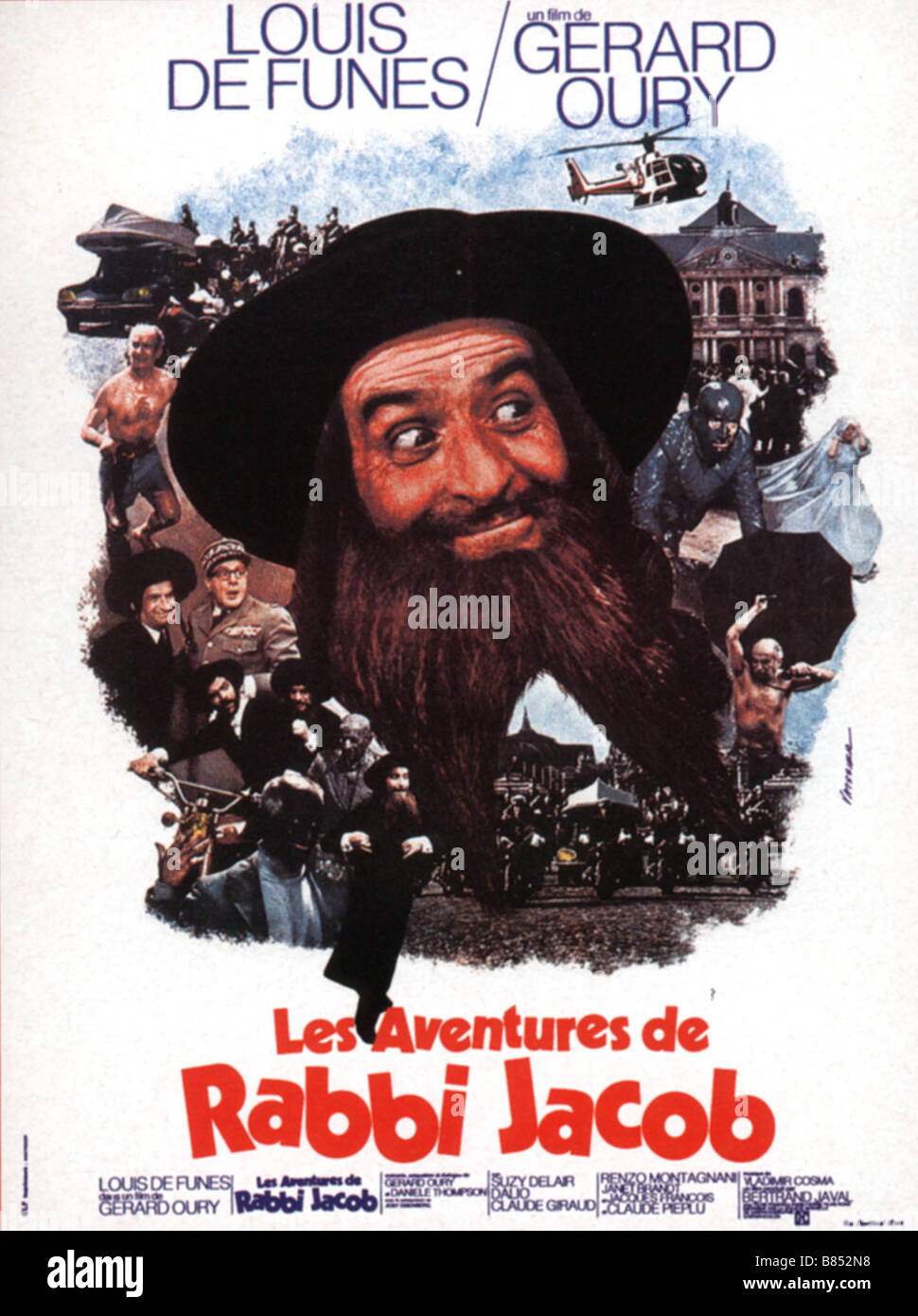 Les Aventures de Rabbi Jacob The Mad Adventures of 'Rabbi' Jacob Année :  1973 France / Italy affiche, poster Louis de Funès Director : Gérard Oury  Stock Photo - Alamy