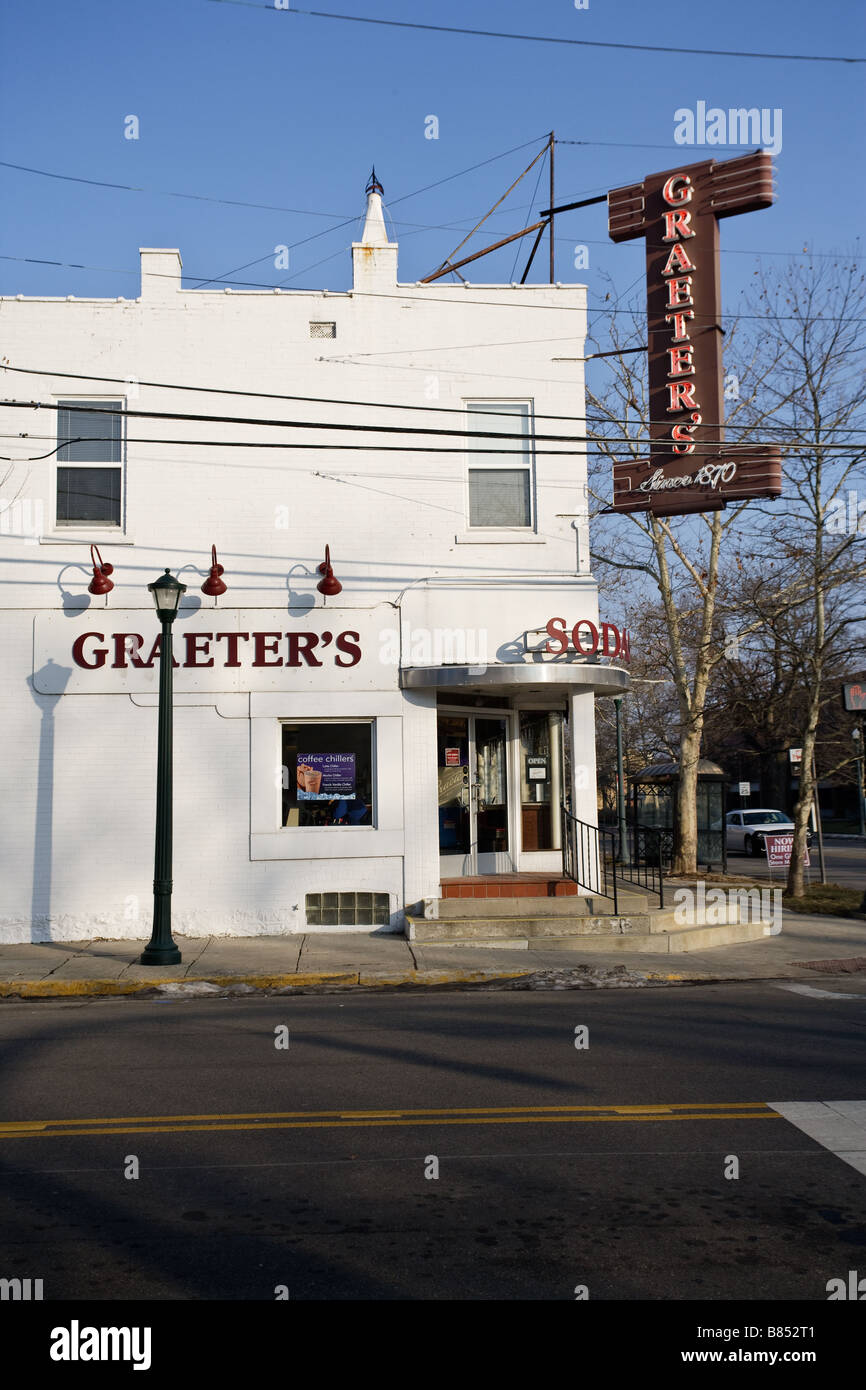 Graeter's ice cream store in Bexley Ohio Stock Photo Alamy