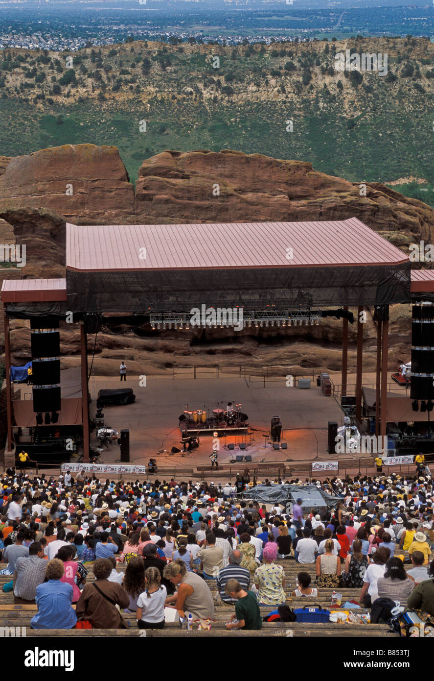 Red Rocks Amphitheater, Denver, Colorado. Stock Photo