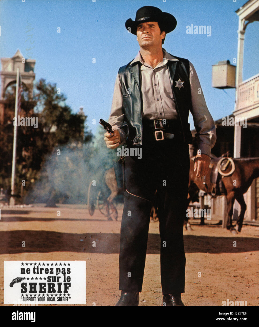 ne tirez pas sur le sherif Support Your Local Gunfighter / Support Your Local sheriff  Année : 1971 - USA James Garner  Director : Burt Kennedy Stock Photo