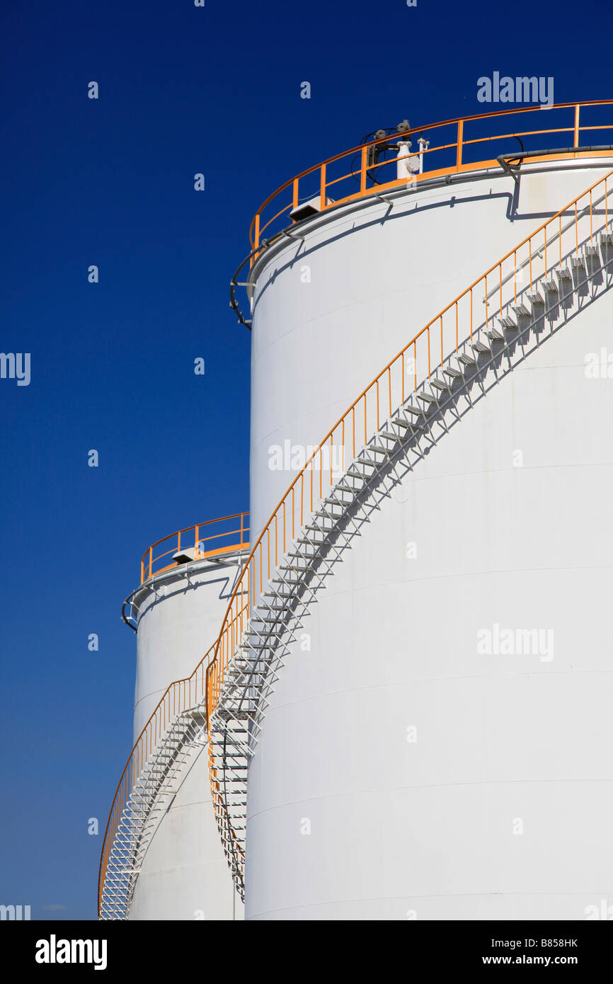 Oil storage tanks with stairs hires stock photography and images Alamy