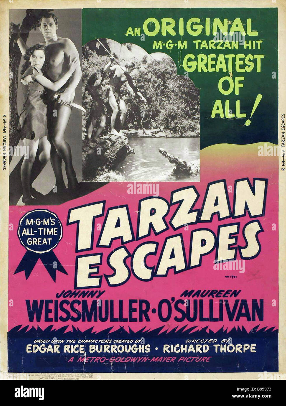 Tarzan Escapes  Year : 1936 USA  Director : Richard Thorpe  Movie poster Stock Photo