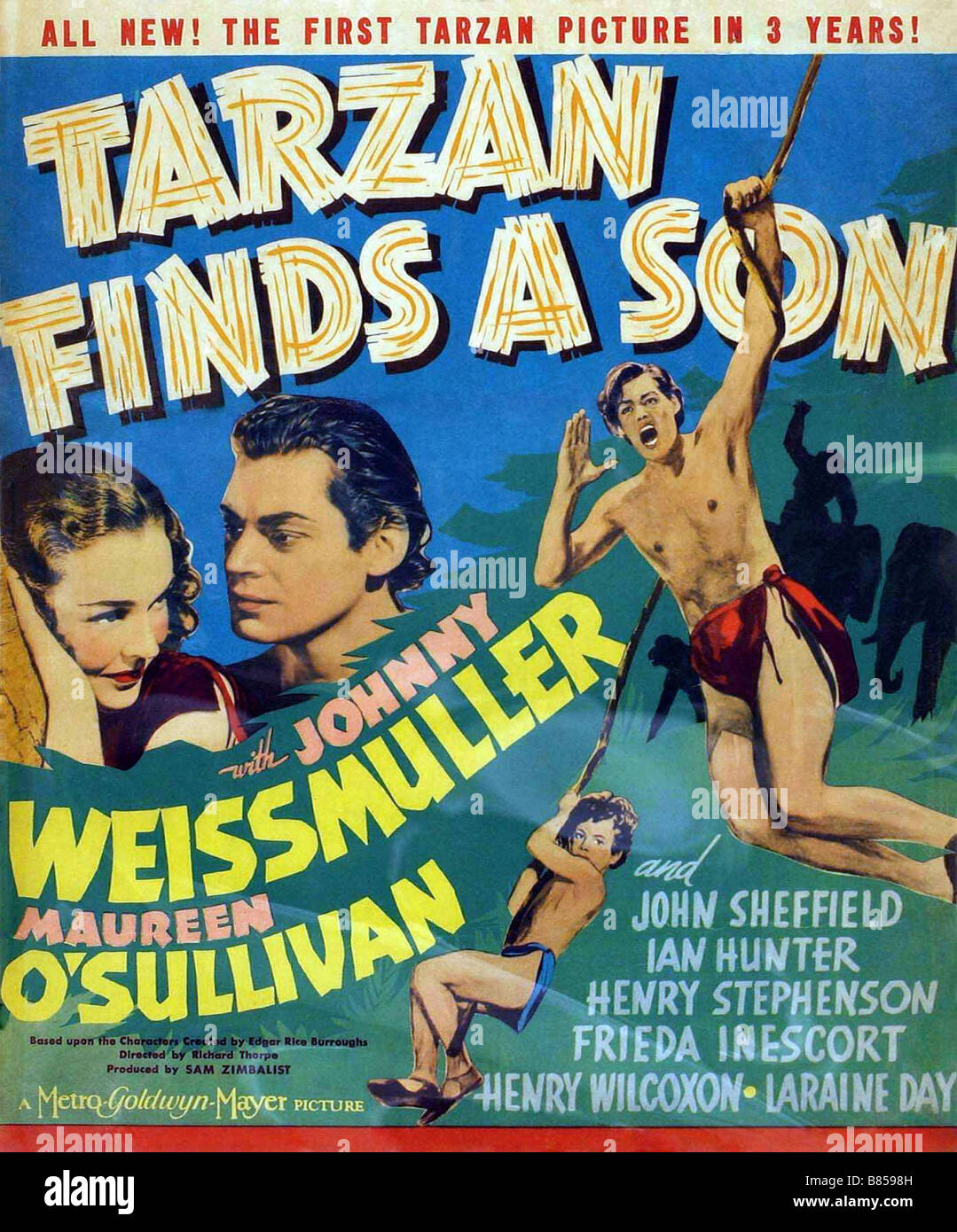 Tarzan Finds a Son! Year : 1939 USA Director : Richard Thorpe Movie poster Stock Photo