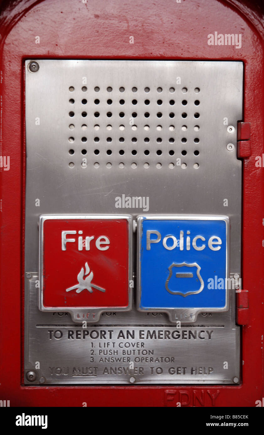 Emergency Point in New York City Stock Photo