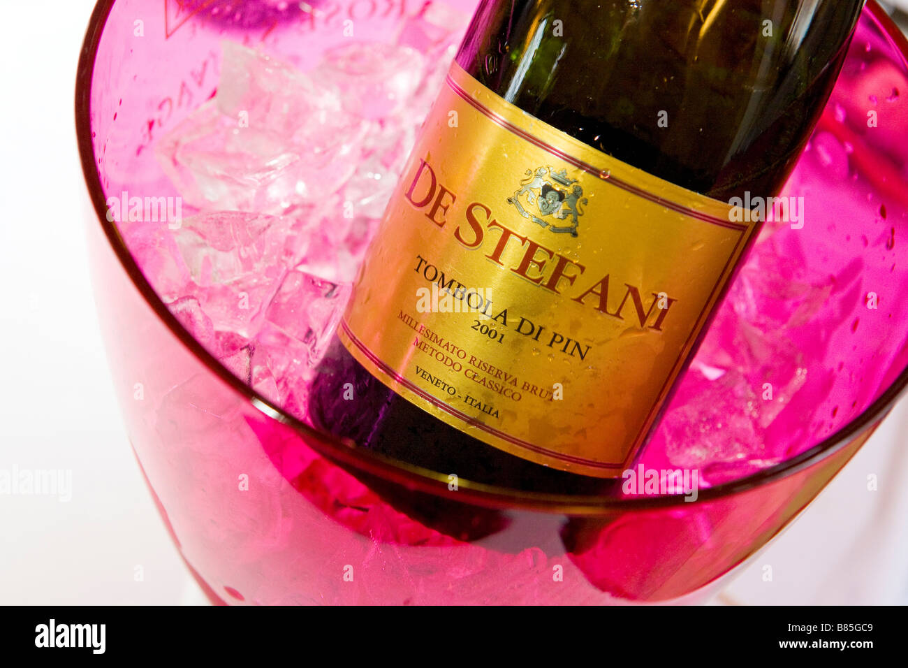 bottle of sparkling wine Italy Stock Photo Alamy