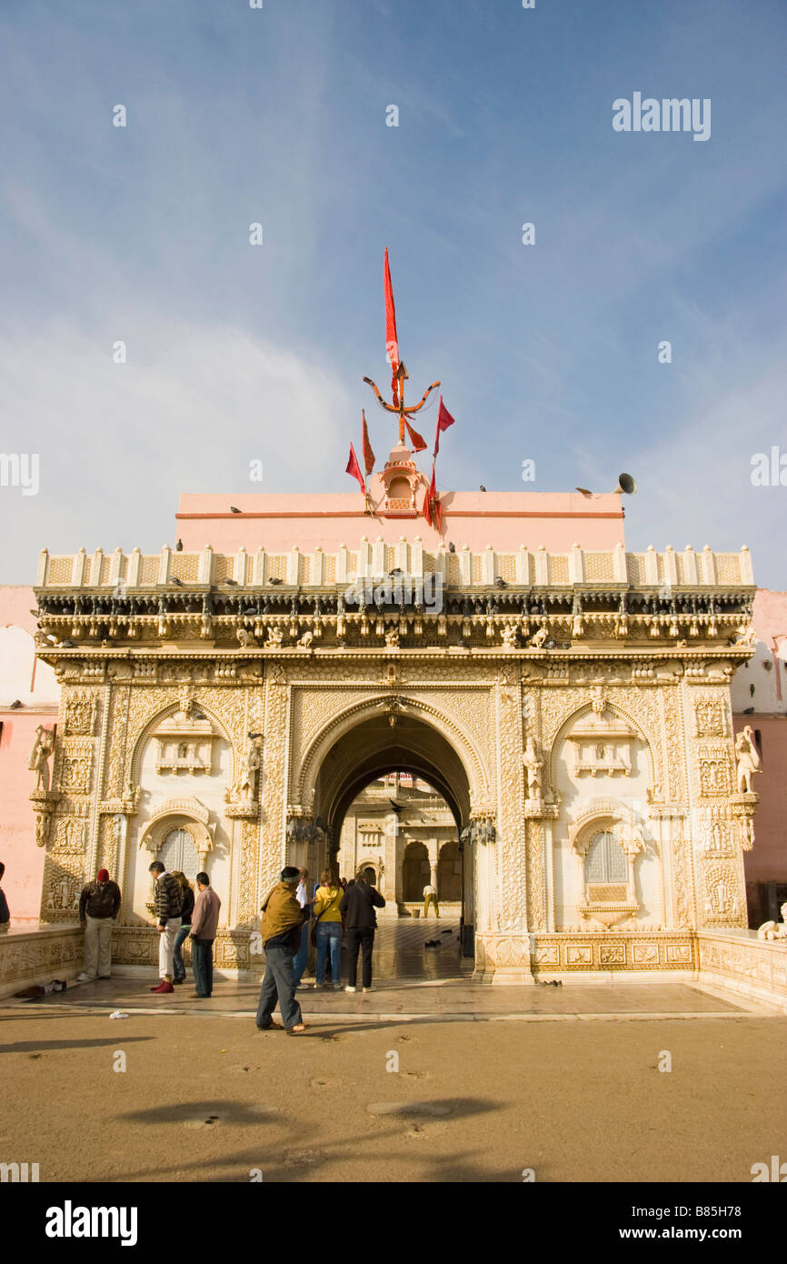 Exterior of Karni Mata Temple Deshnok Rajasthan India Stock Photo - Alamy