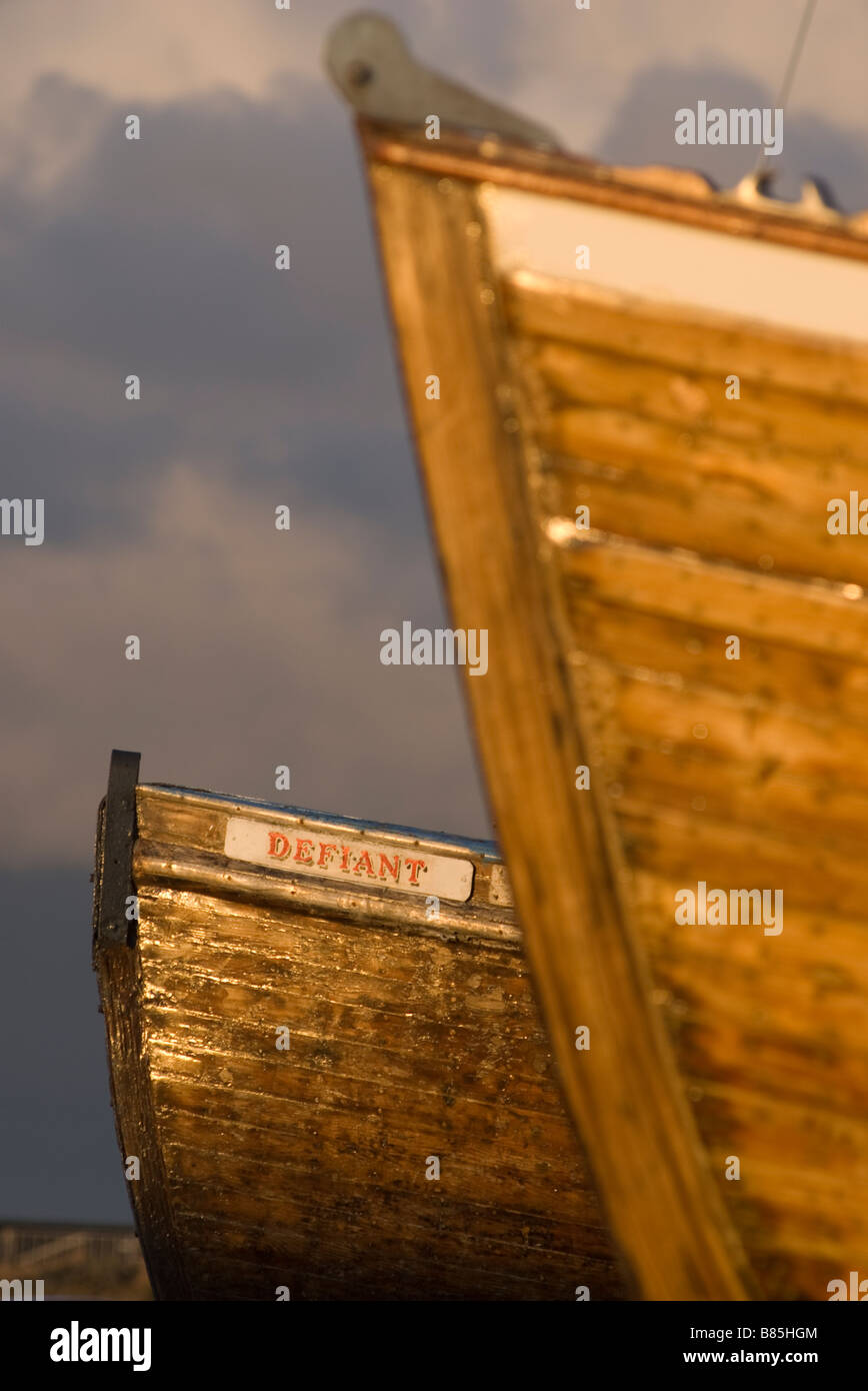 Boatyard at Ballylumford, Islandmagee. Stock Photo