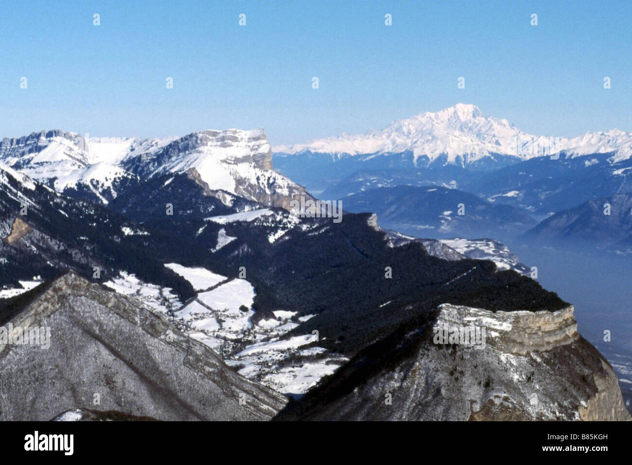 Massif of La Chartreuse. Regional nature reserve, Roche Blanche and ...