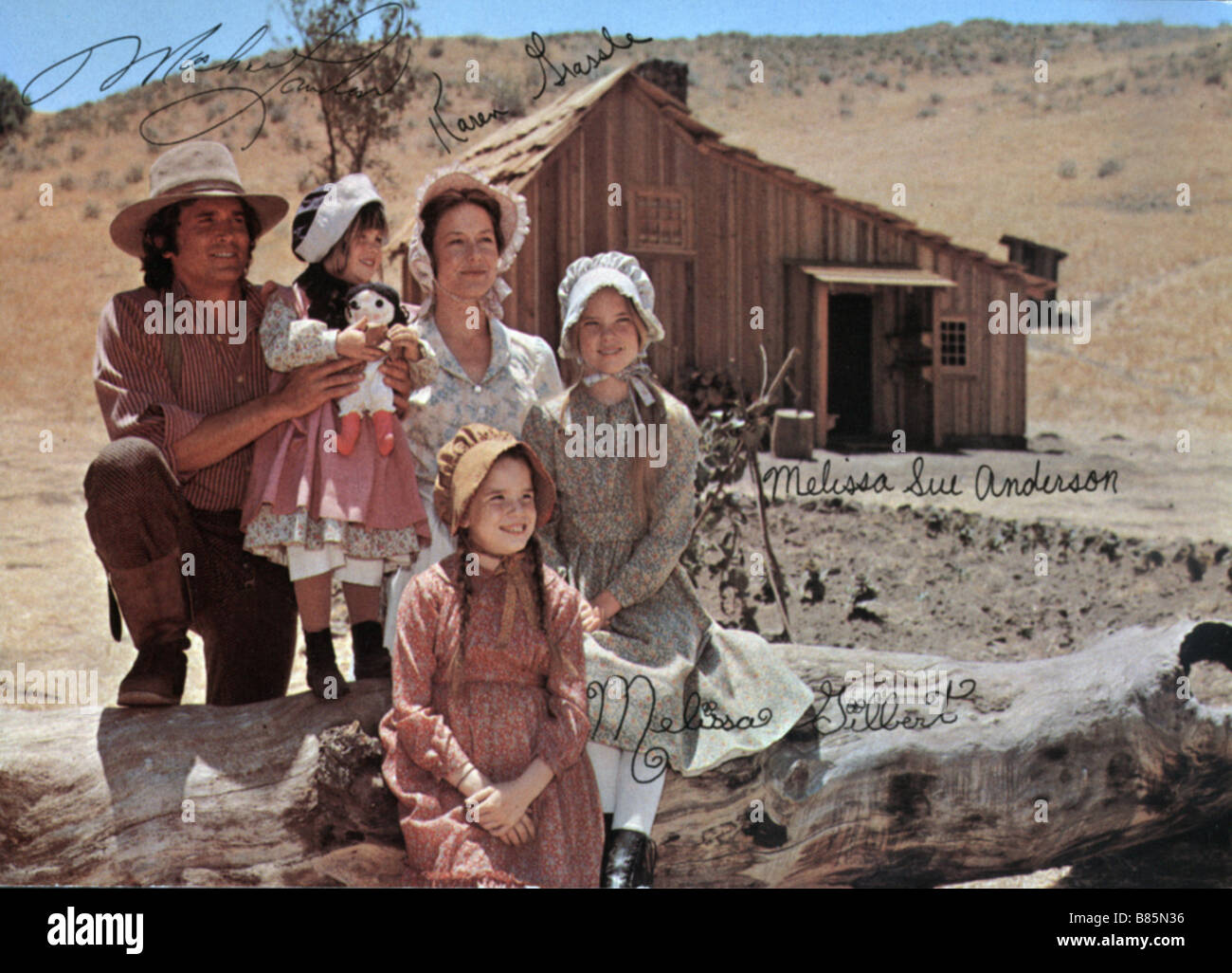 Little House on the Prairie  Year: 1974 USA Director : Michael Landon Michael Landon, Karen Grassle, Sidney Greenbush, Melissa Sue Anderson, Lindsay Greenbush, Melissa Gilbert Stock Photo