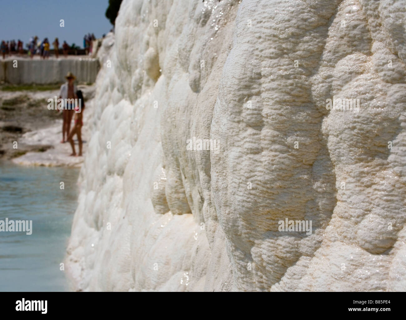 Limestone terraces of Pamukkale Turkey Stock Photo Alamy