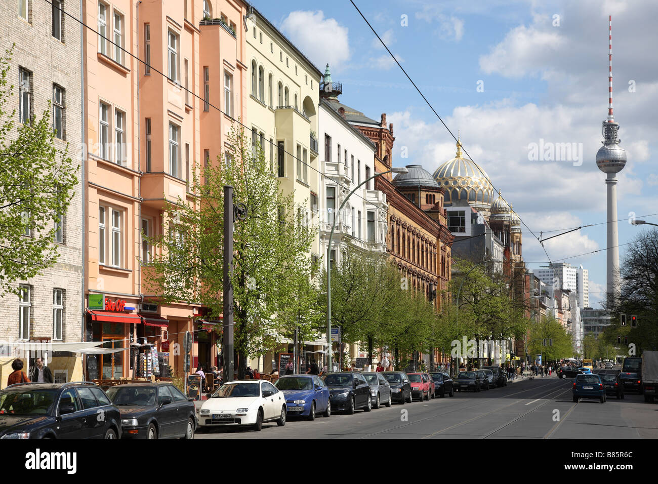 Berlin Oranienburger Street Stock Photo