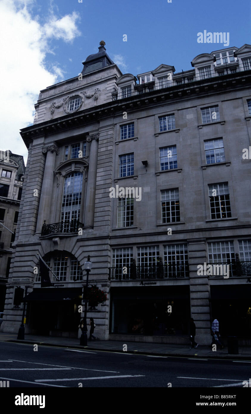 Regency buildings - Aquascutum - Regent Street London Stock Photo - Alamy
