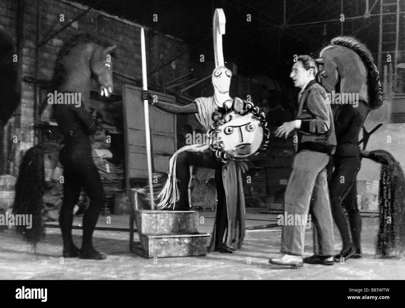 Cocteau during the rehersals of 'Oedipus Rex', 1952 Stock Photo - Alamy