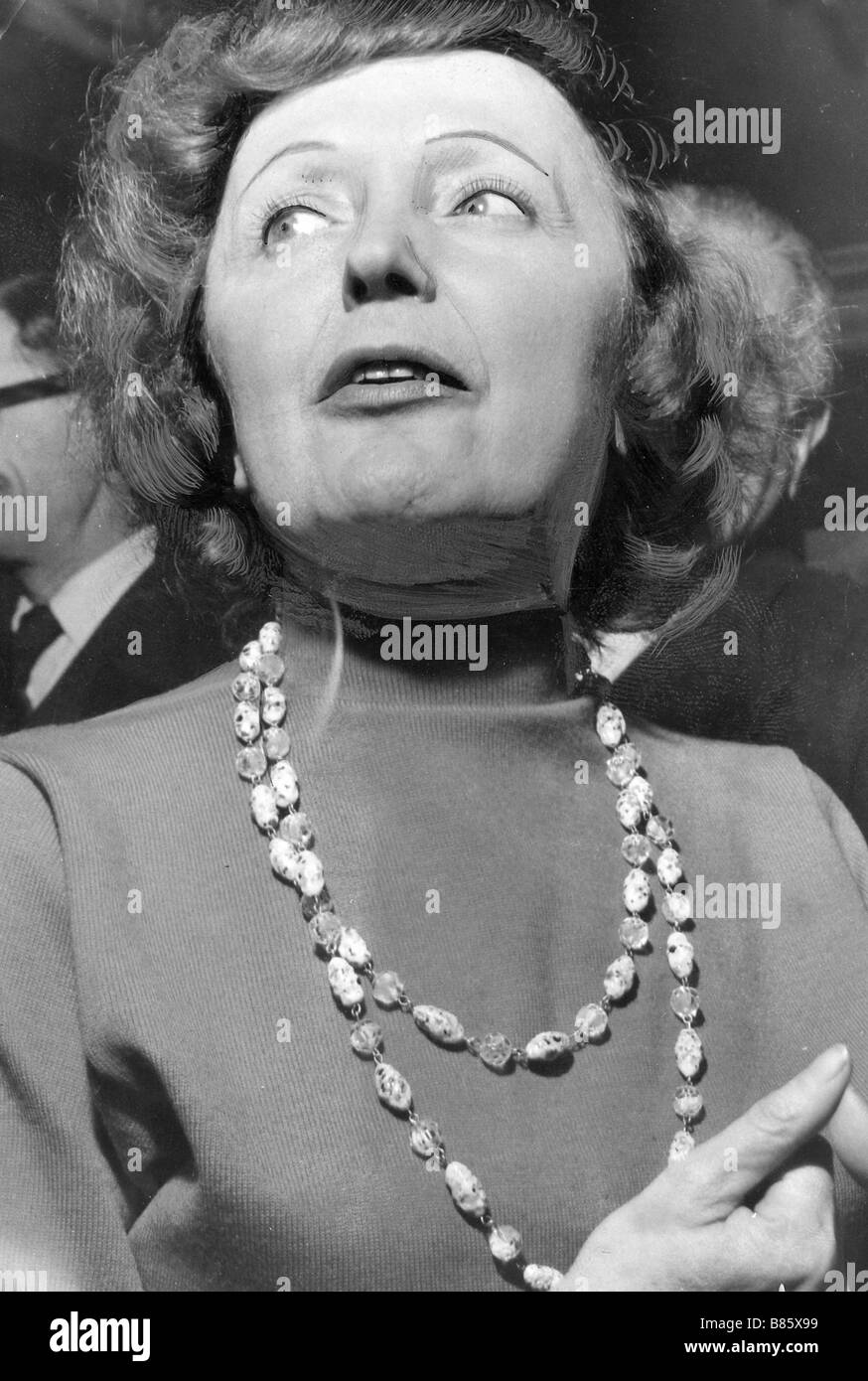 Piaf, June 1958 Stock Photo